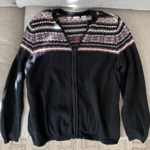 Vintage Cherokee Nordic Knit Zip Up